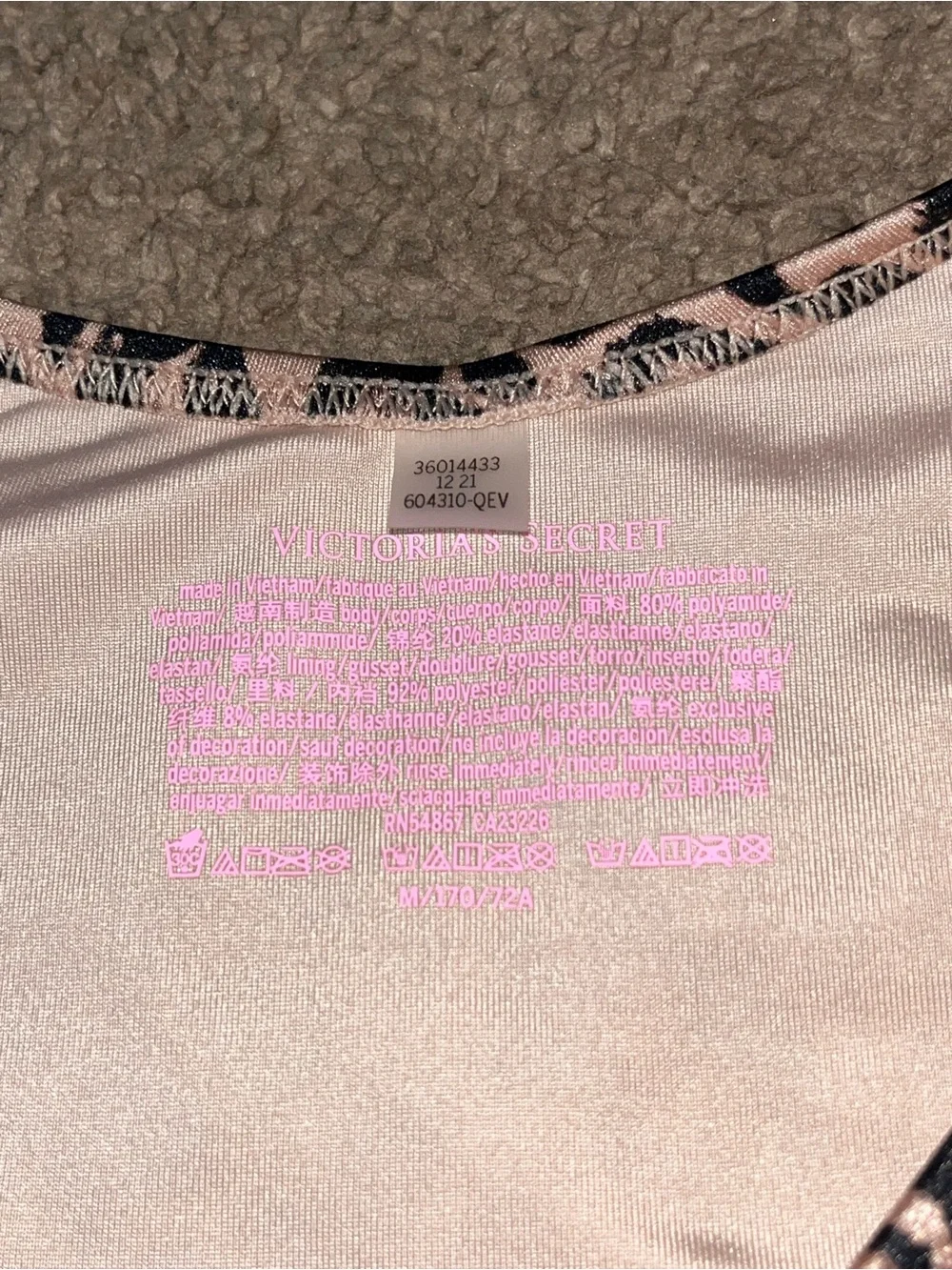 Victorias Secret Swim Leopard Print Bottoms